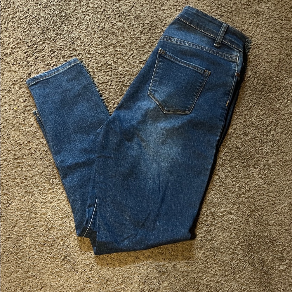 Fashion Nova Dark Blue Denim Jeans